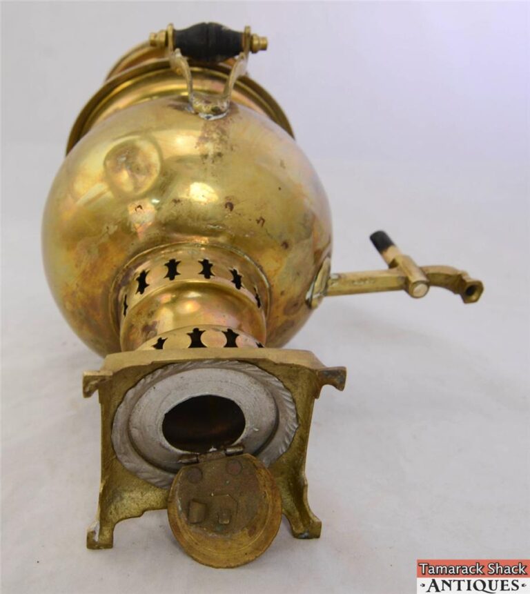 Antique Turkish Brass 12″ Garanti Semaverler Samovar Water Boiler