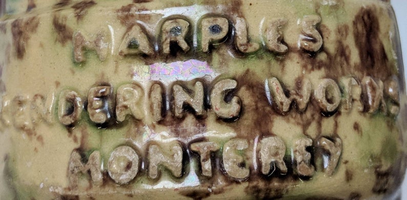 Vintage Marples Rendering Works Monterey Wisconsin Ribbed Embossed ...