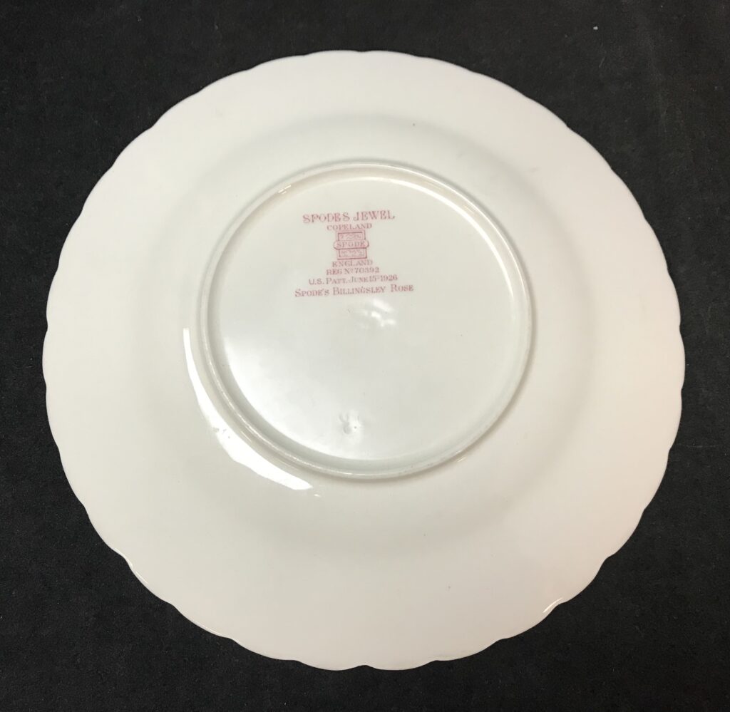 Vintage England Spodes Jewel Copeland Billingsley Rose Pink Old Red