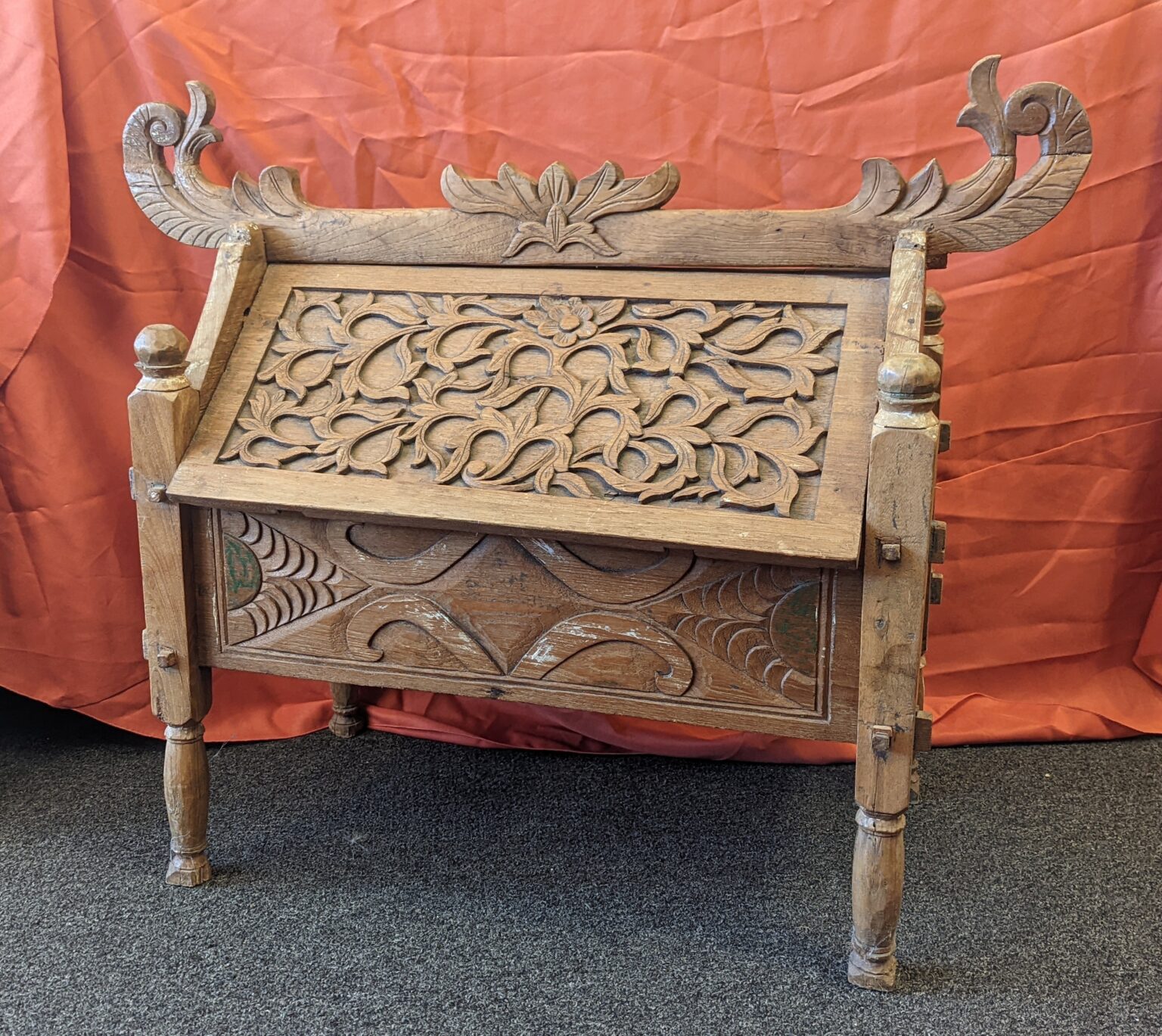 Balinese Bride’s Dowry Chest HandCarved Indonesia Mid 19th