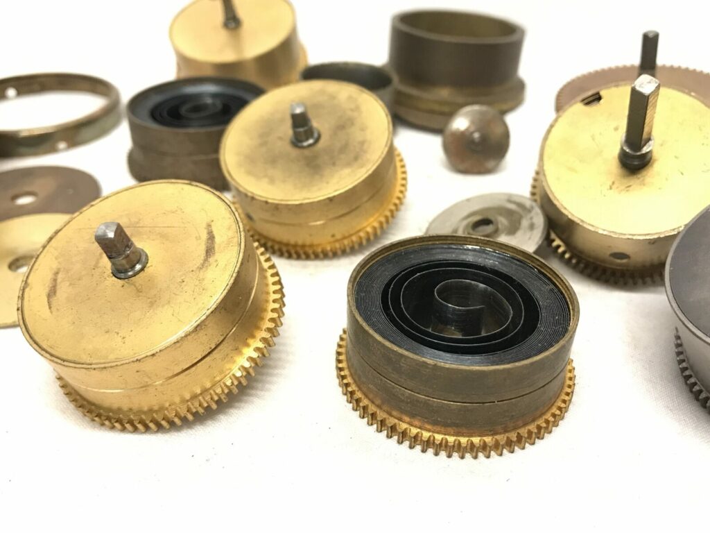 Barrels & Springs for Clock Repair. 41mm Barrel Dia., 67 Tooth & Others