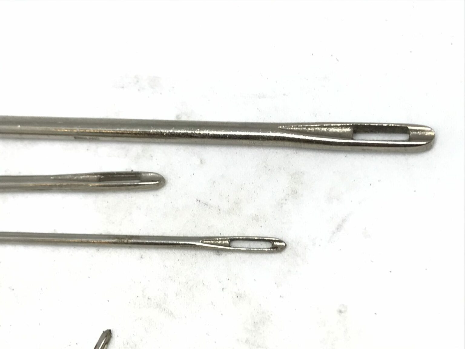 Vintage Large Sailmakers Sewing Needles, Made in England, Set of 5