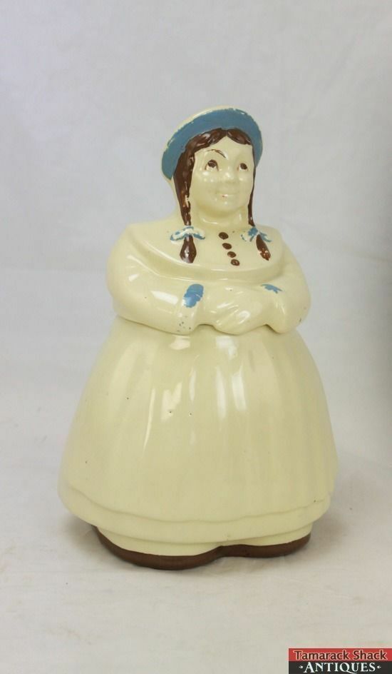 Vintage Original Paint Shawnee Great Northern Dutch Girl /Jill Cookie Jar - Image 3