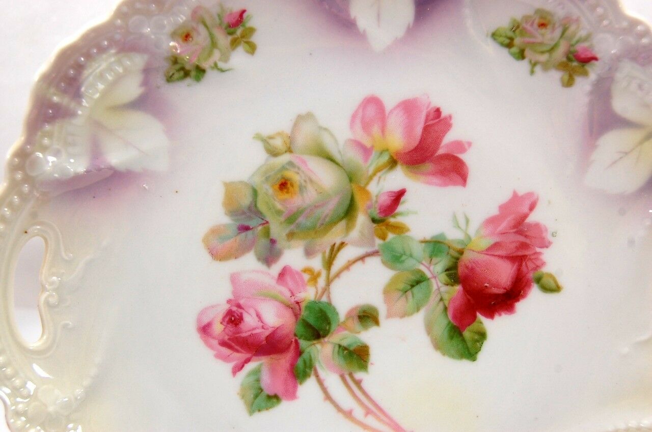 c1910-35 Leuchtenberg Lot(2) German Lusterware 9 1/2" Porcelain Plates 2756 - Image 4