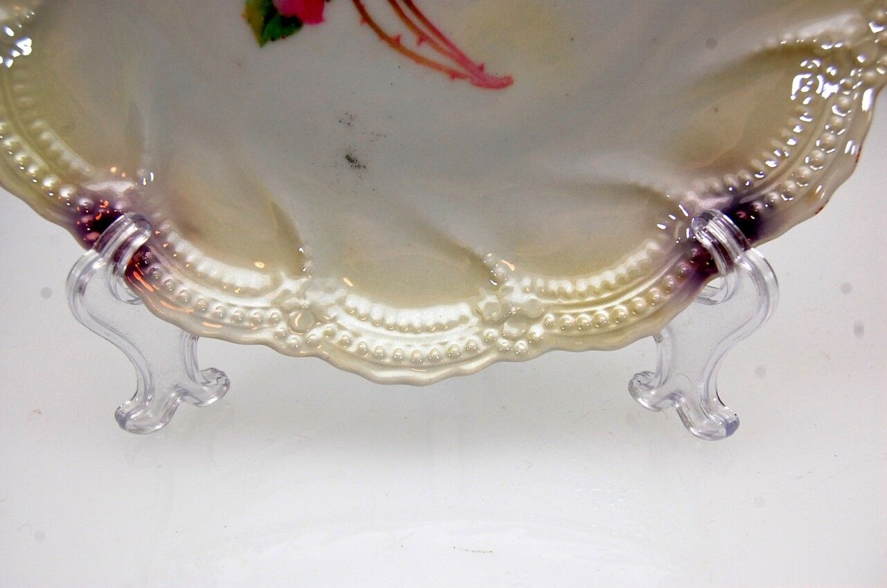 c1910-35 Leuchtenberg Lot(2) German Lusterware 9 1/2" Porcelain Plates 2756 - Image 5