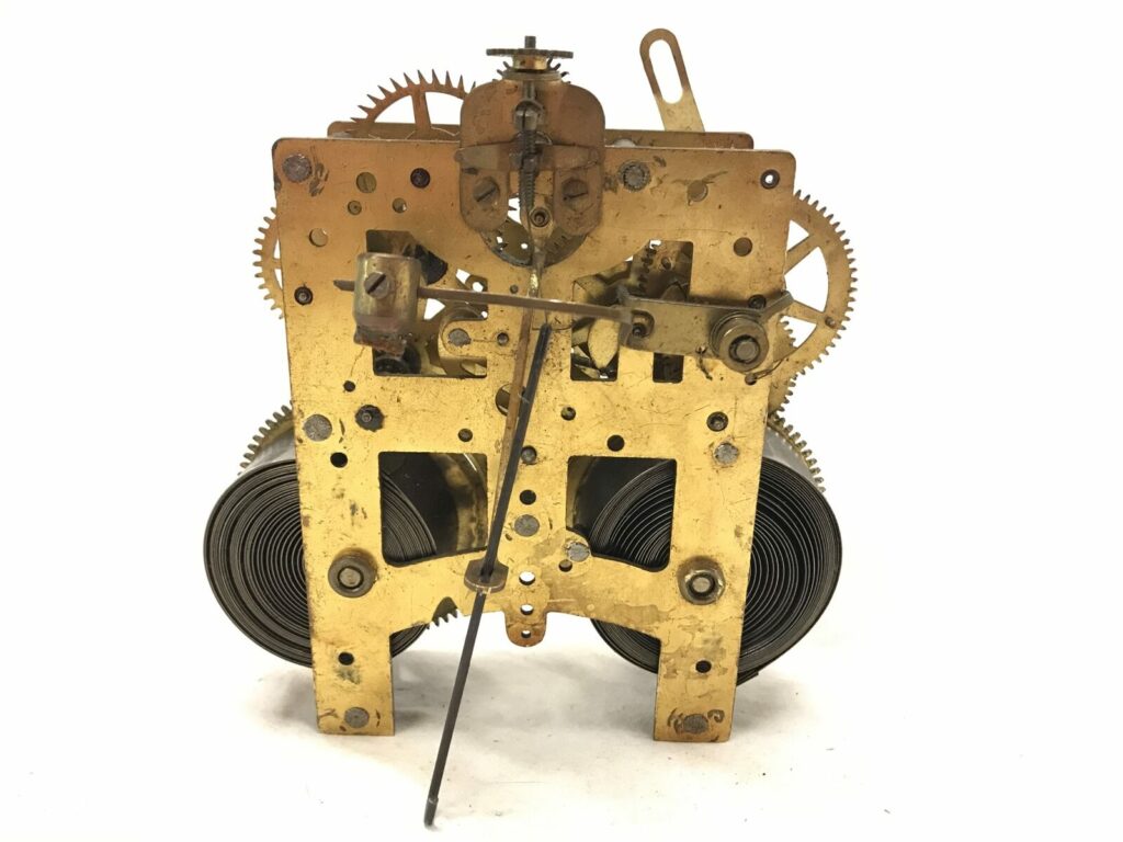 Antique Brass Mechanical Clock Movement for Parts 22982 Tamarack