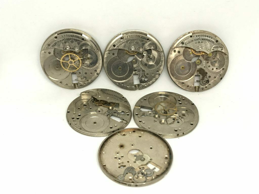 Antique Elgin 12s Pocket Watch Movements Parts for Repairs, Crafts | 23365