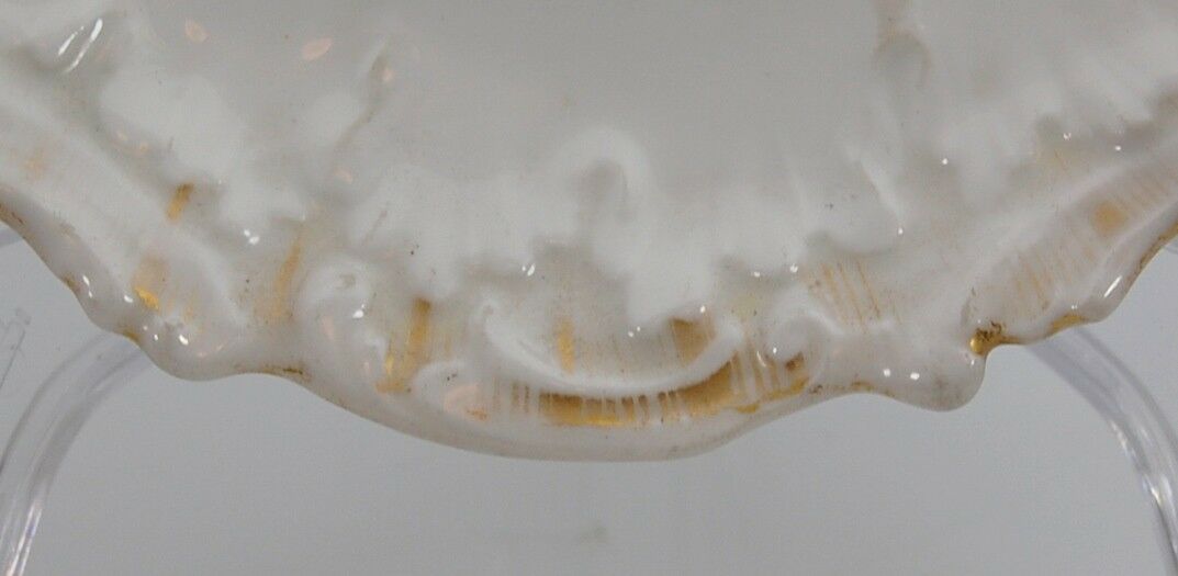 Antique c1884-93 Charles Ahrenfeldt Limoges 6" Display Floral Aesthetic Plate - Image 5