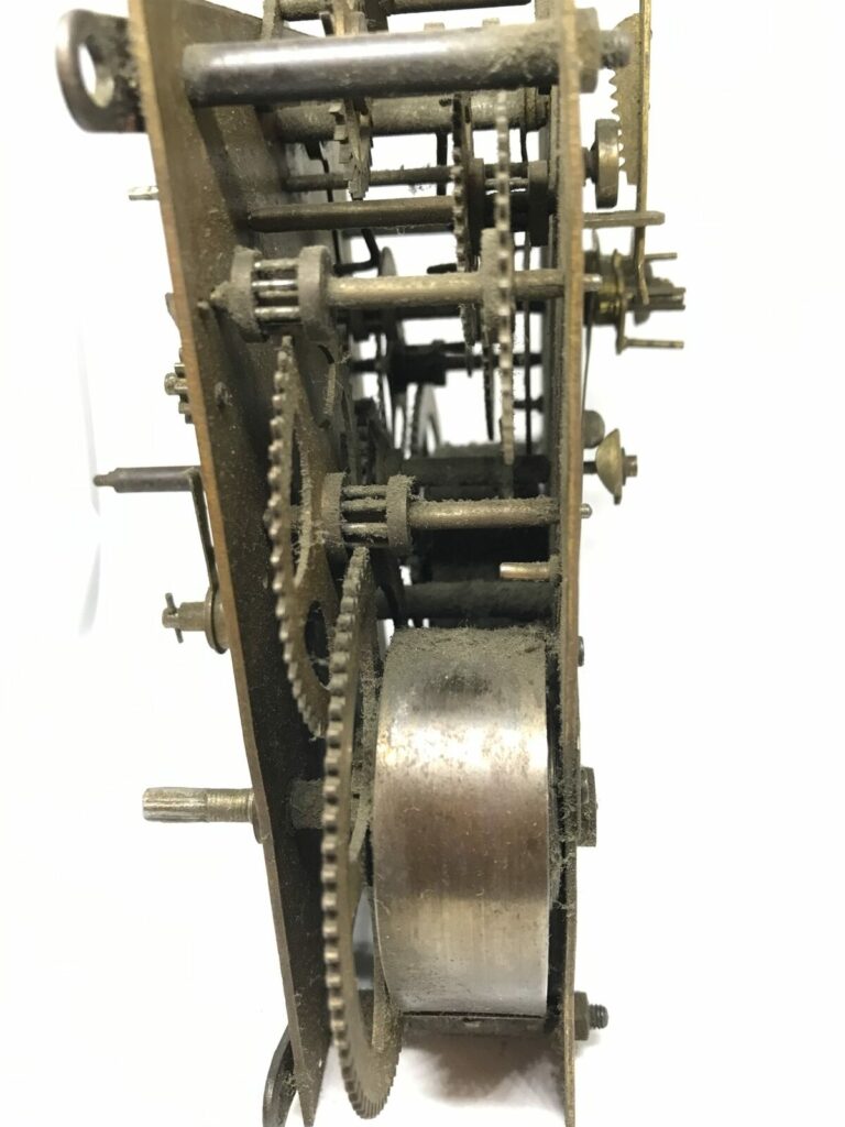 Interesting Wm. L. Gilbert Mechanical Clock Movement for Parts | ref