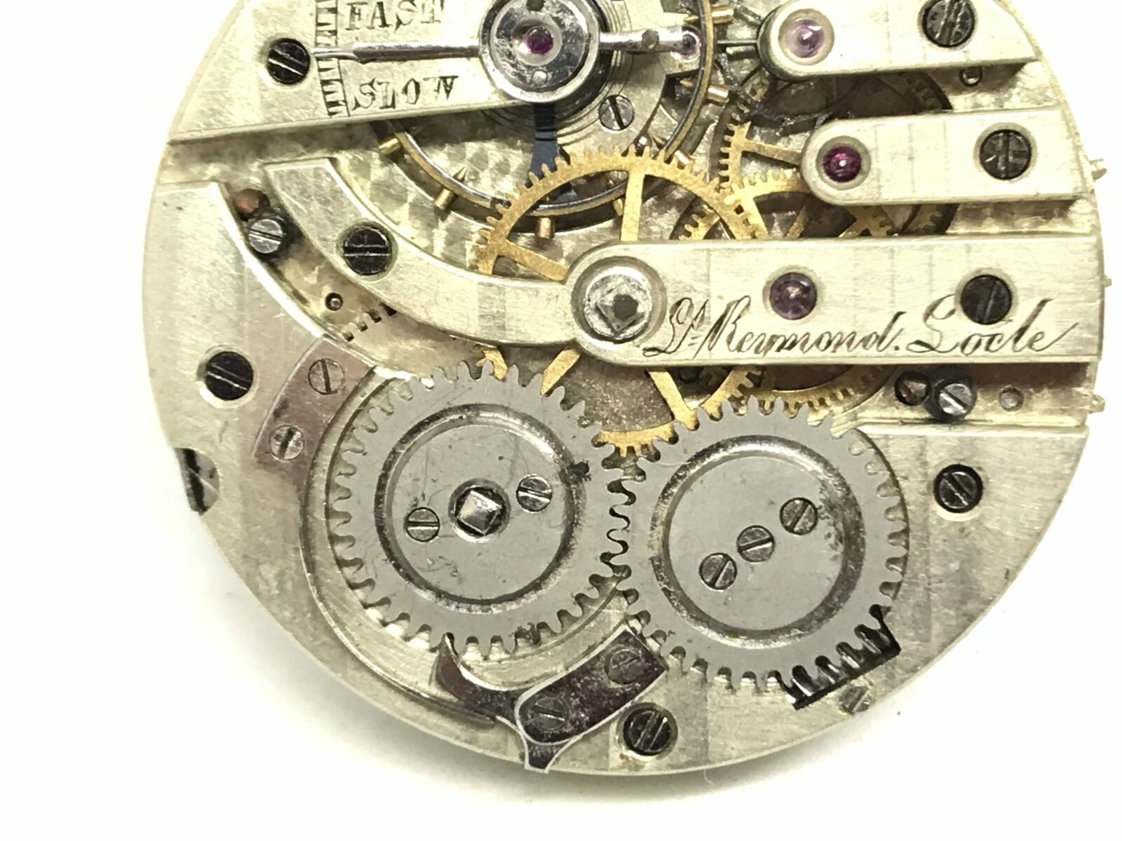 Raymond Locle 36mm Pocket Watch Movement & Dial for Parts/Repair | 23285 - Image 4