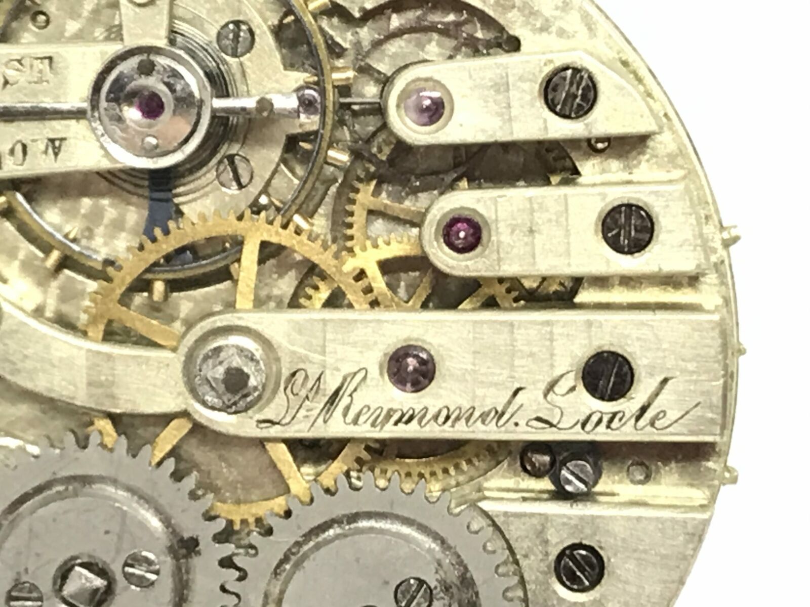 Raymond Locle 36mm Pocket Watch Movement & Dial for Parts/Repair | 23285 - Image 6