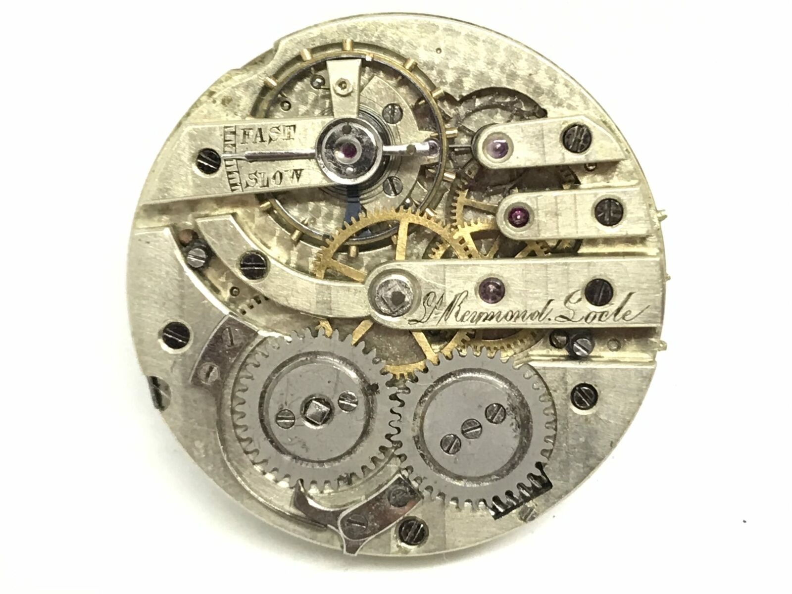 Raymond Locle 36mm Pocket Watch Movement & Dial for Parts/Repair | 23285 - Image 7