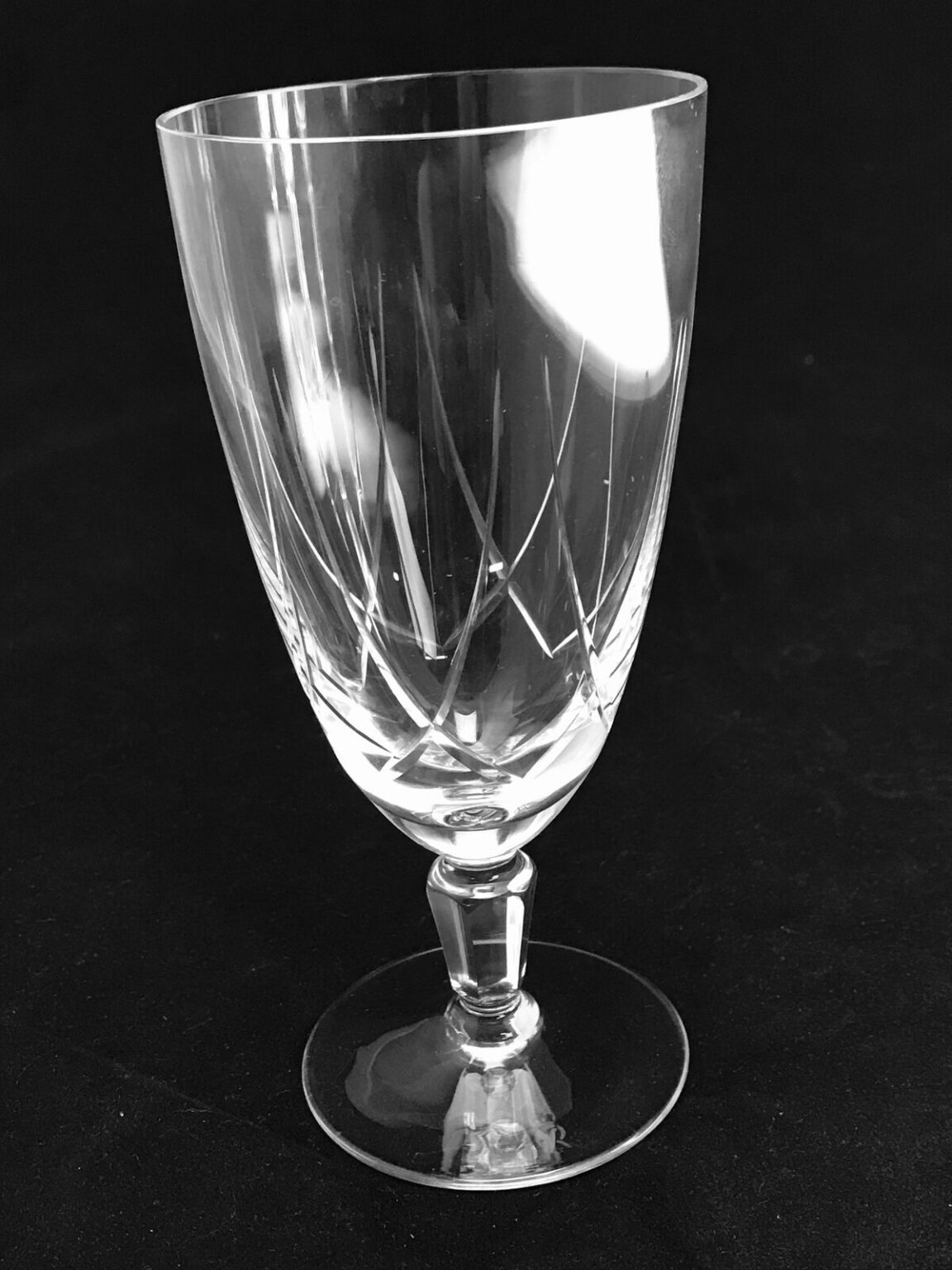 Rosenthal Elegant Arch Cut Crystal Iced Tea Stemware, Set of 7 ref