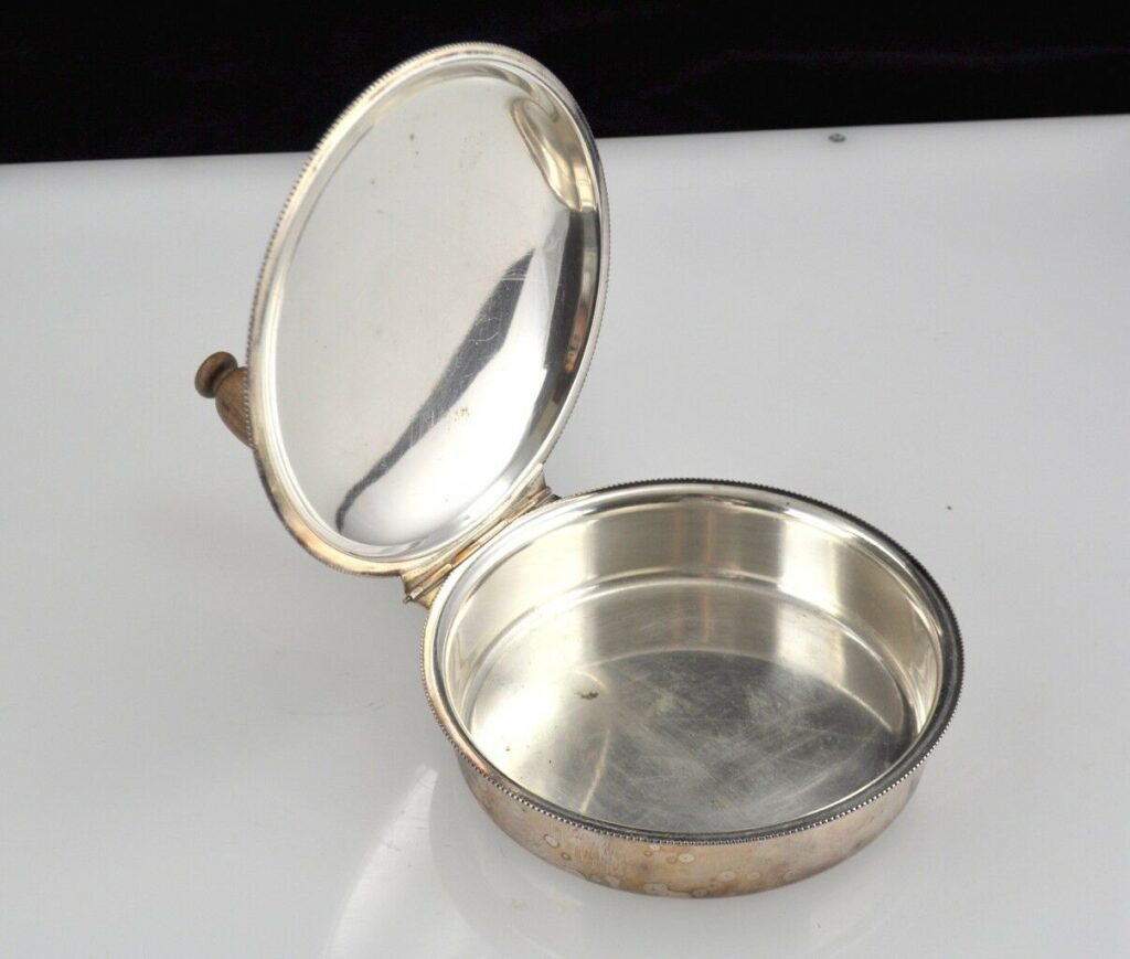 VTG Silver Plate on Copper Silent Butler Ashtray EPC with Waterhorse ...