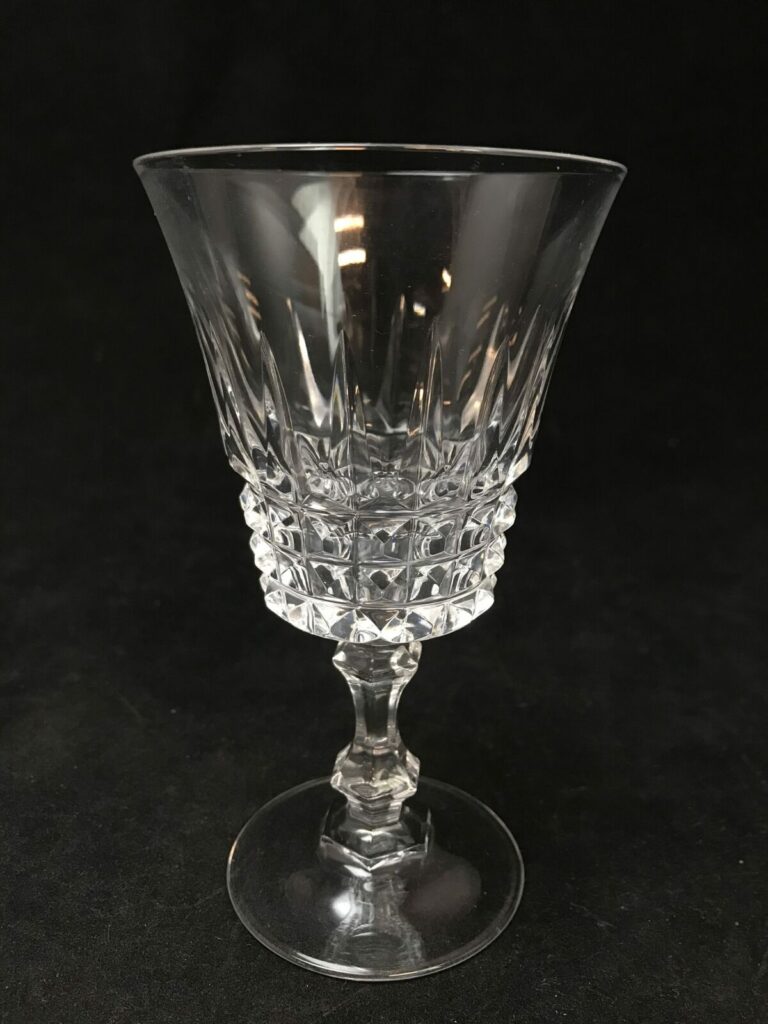 5 W.M. Dalton Verite French Lead Crystal Studded Wine Stemware Glasses