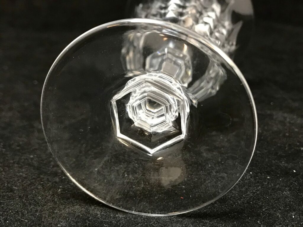 5 W.M. Dalton Verite French Lead Crystal Studded Wine Stemware Glasses 23022 Tamarack Shack