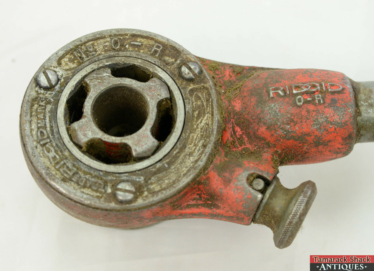 Ridgid Tools No. 0-R Pipe Thread Tool Ratchet Tap Die Head Handle 1/2" USA - Image 5