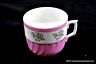 Vintage Late 19thC Pink Gilded Mustache Mug Ribbed Elegant 23 On Vine