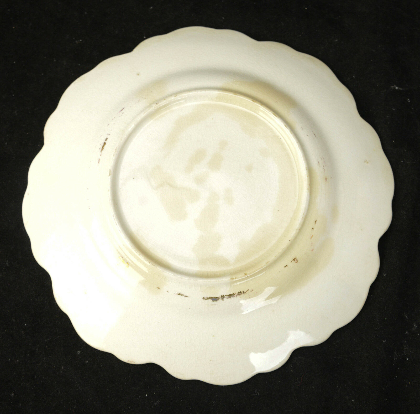 Vintage Souvenir Plate New London Wisconsin Doe Buck Snort Gold Wildlife J1A - Image 3