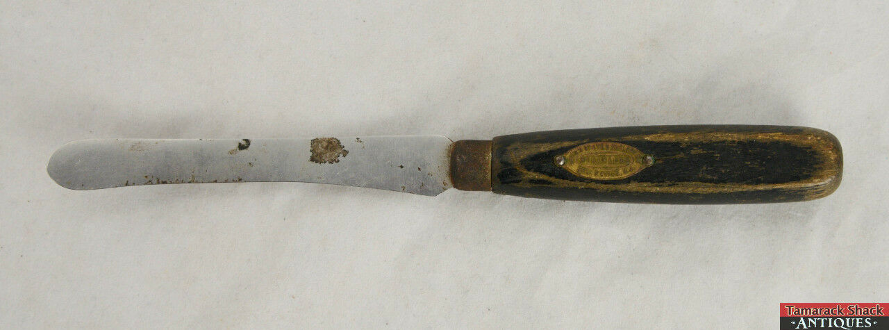 Vintage United States Cutlery Co Belleville NJ Stainless Specialty Knife Wooden - Image 4