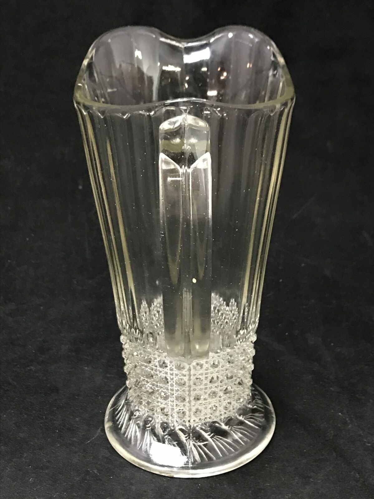 Antique Imperial Glass Co. Flute & Cane EAPG 20oz Milk Pitcher | ref 22465 - Image 6