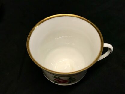 B&G Bing Grondahl Tea Cup & Saucer China Set, Rose Motif, 8pcs Total | 23152 - Image 4