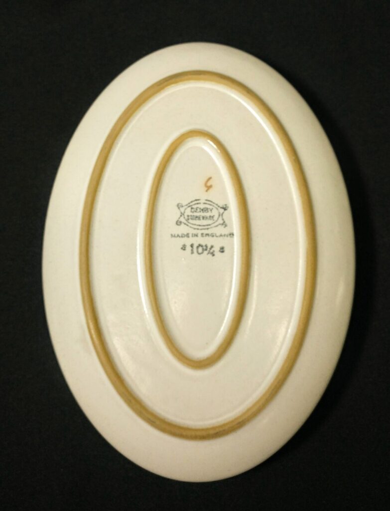 Denby Stoneware 10.25" Oval Baker Baking Dish Gypsy Pattern Lavender