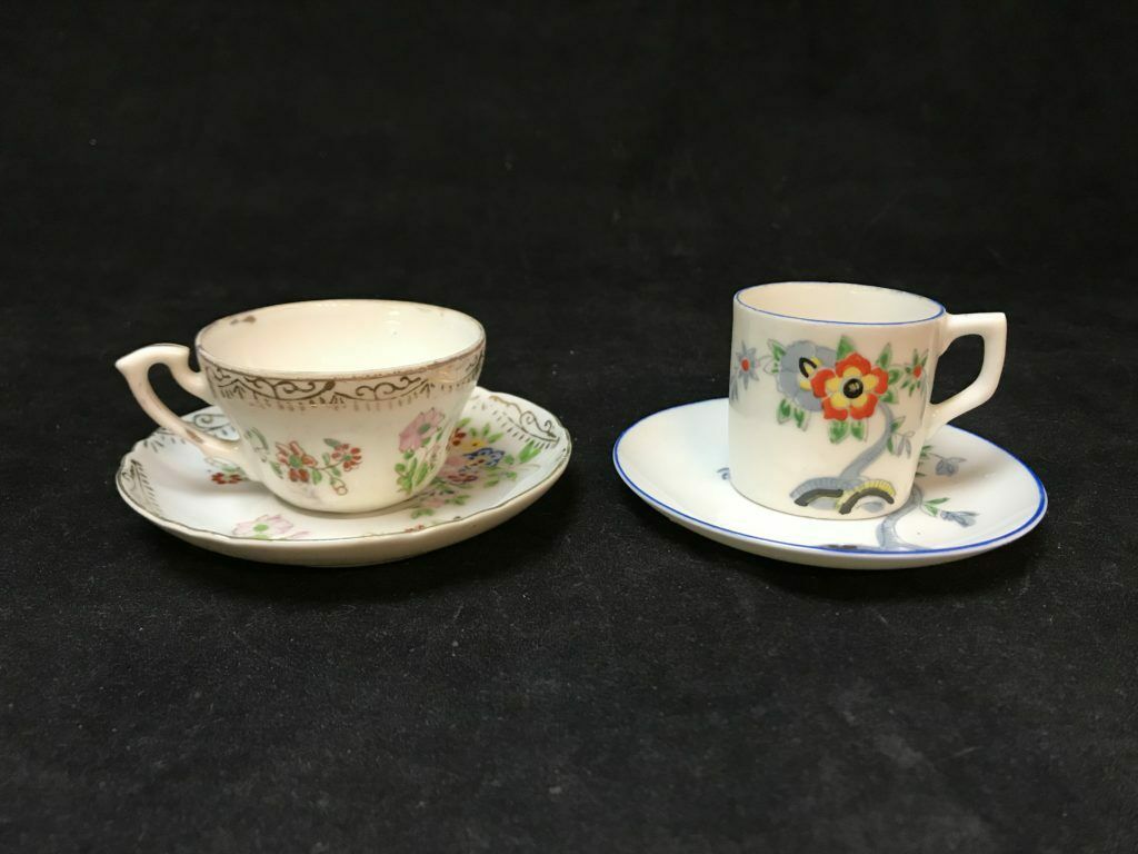 Occupied Japan Satsuma Moriage Imperials Gold Gilt Demitasse Cup And Saucer
