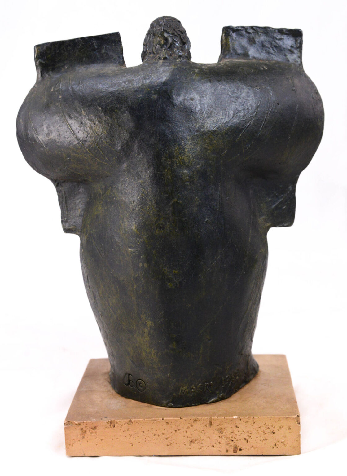 Modernist Guiseppe Macri SIGNED Sculpture 1969 Moses Ten Commandments