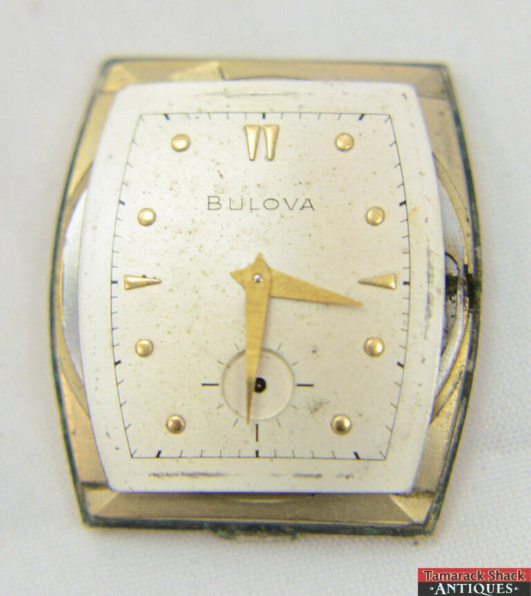 1952 Bulova 21J Manual Men’s Cal. 10BM White Dial 10K RGP Bezel Runs
