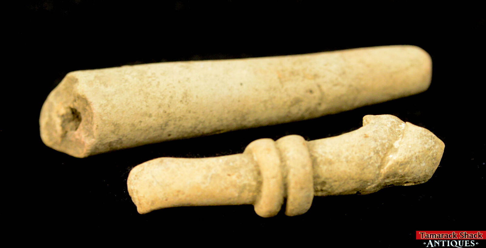 2 Unique Mayan Cenote Yucatan Dig Pre-Columbian Old Stone Ancient Artifacts L4Z - Image 3