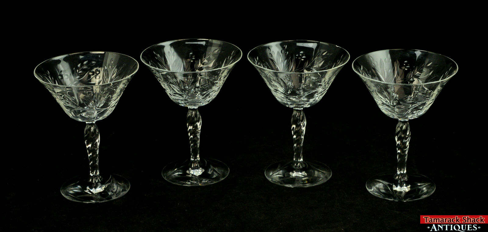 Fostoria champagne glasses