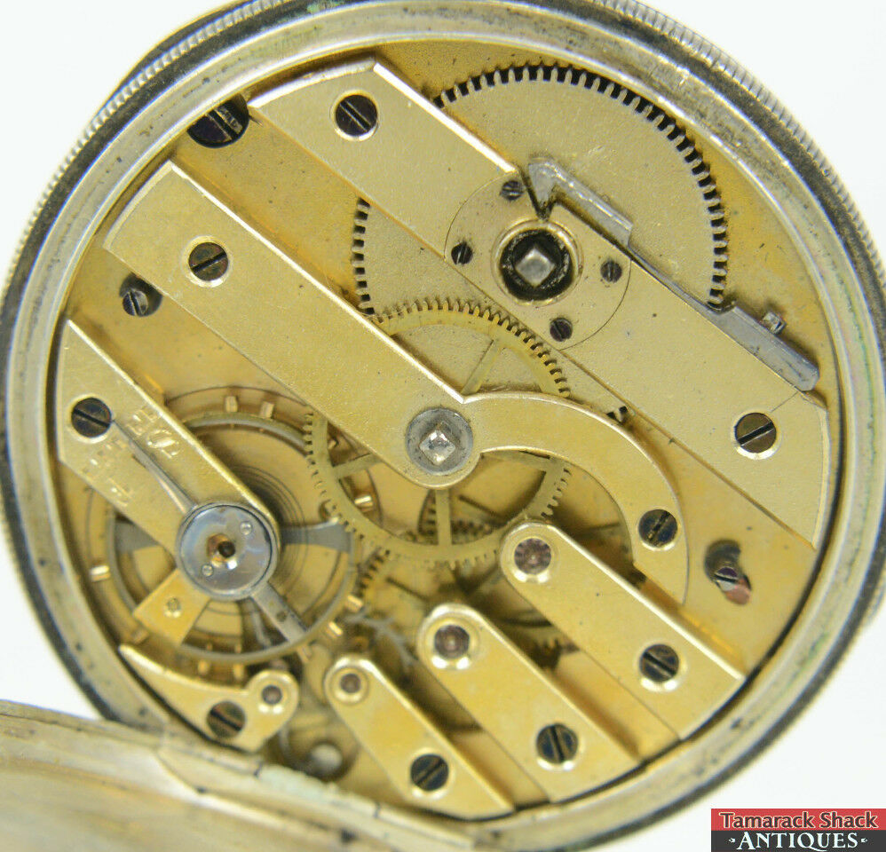 ATQ Silver Swiss G.Juvet Geneva KW/KS Pocket Watch 4 Repair Glass Crystal 15528 - Image 5