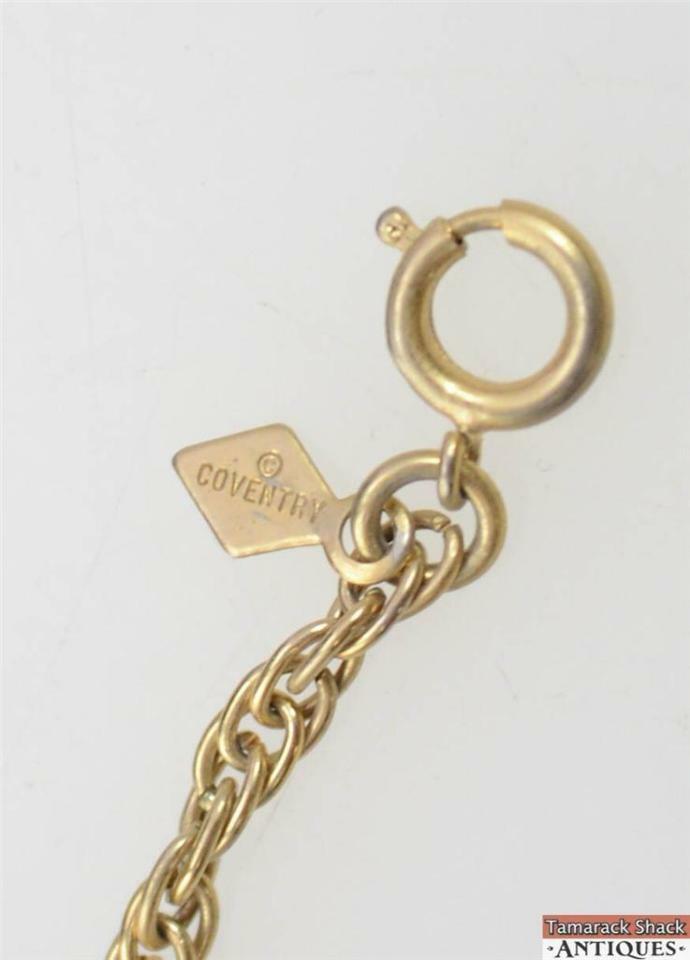VTG Sarah Coventry Gold Toned Choker Style Dangle Necklace 17" Springring Clasp - Image 5