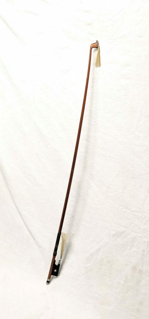 Vintage 4/4 29.25" Octagon Stick Violin Bow 48 Grams Abalone Brazilian Wood