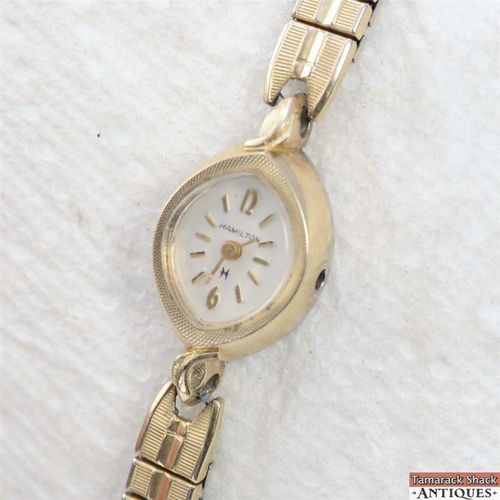 Vintage Hamilton 768 Ladies 17J Wristwatch 10k RGP Case For Parts or ...