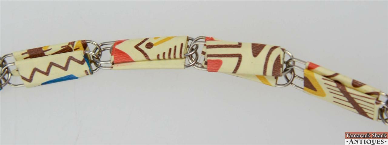 Vintage Retro Endless Wrapped Paper Clip With Tassle Necklace 30 1/2 Inch Long - Image 3