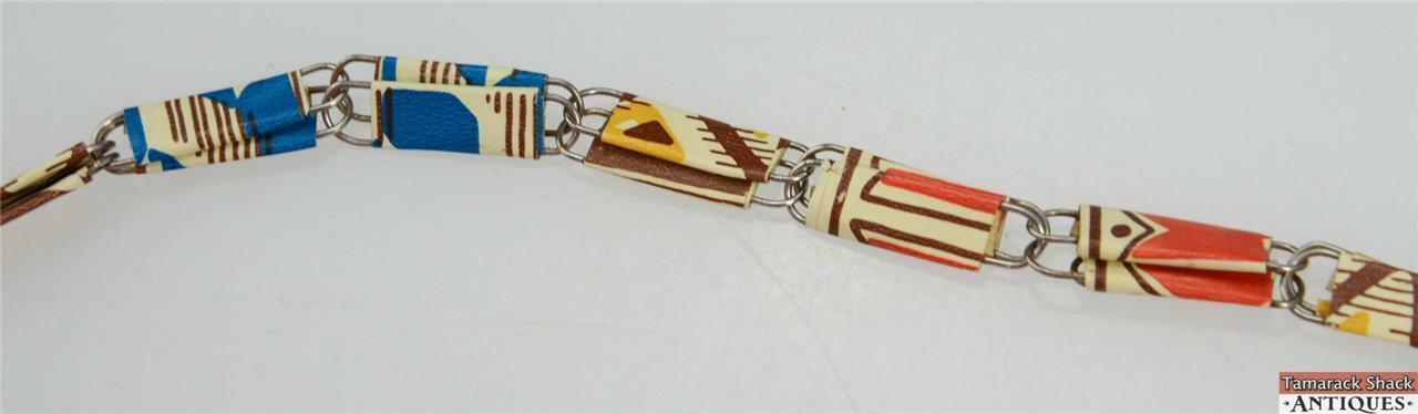 Vintage Retro Endless Wrapped Paper Clip With Tassle Necklace 30 1/2 Inch Long - Image 4