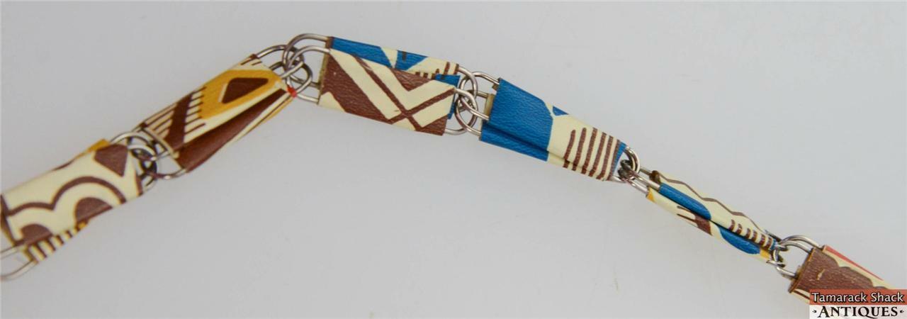 Vintage Retro Endless Wrapped Paper Clip With Tassle Necklace 30 1/2 Inch Long - Image 5