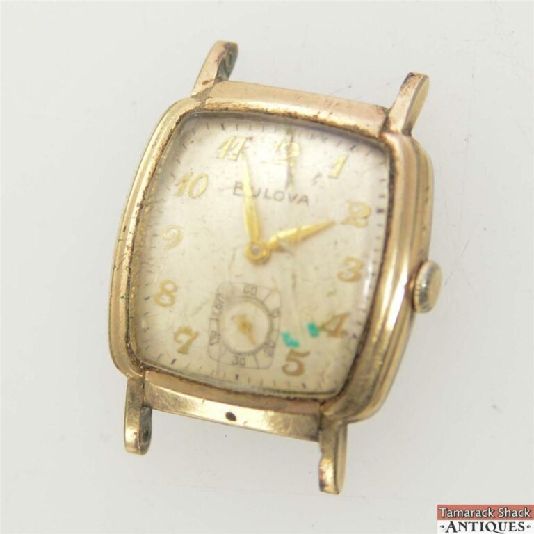 1959 Bulova 17J Manual Men’s Cal. 11AF Senator 10K RGP Bezel For Parts