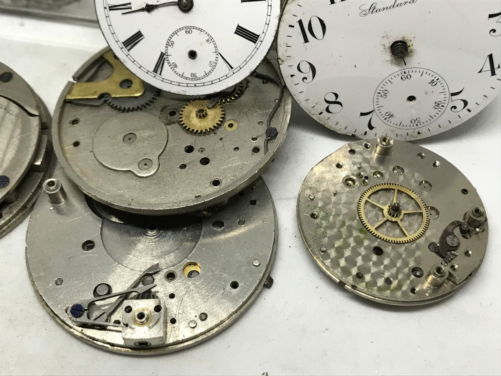 Assorted NY Standard Pocket Watch Movement Parts for Repair/Crafts | 23399 - Image 9