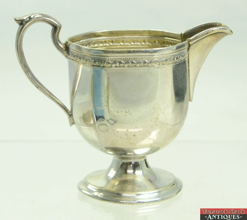 Victorian Homan Plated On Nickel Silver W. M. Mounts 0677 Creamer
