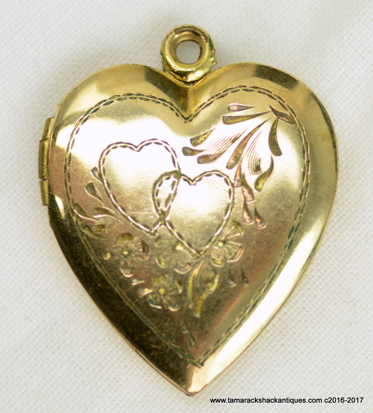 1/20 Gold Filled 20mm Cross & Footprint Heart Locket Best Quality Free Gift Box