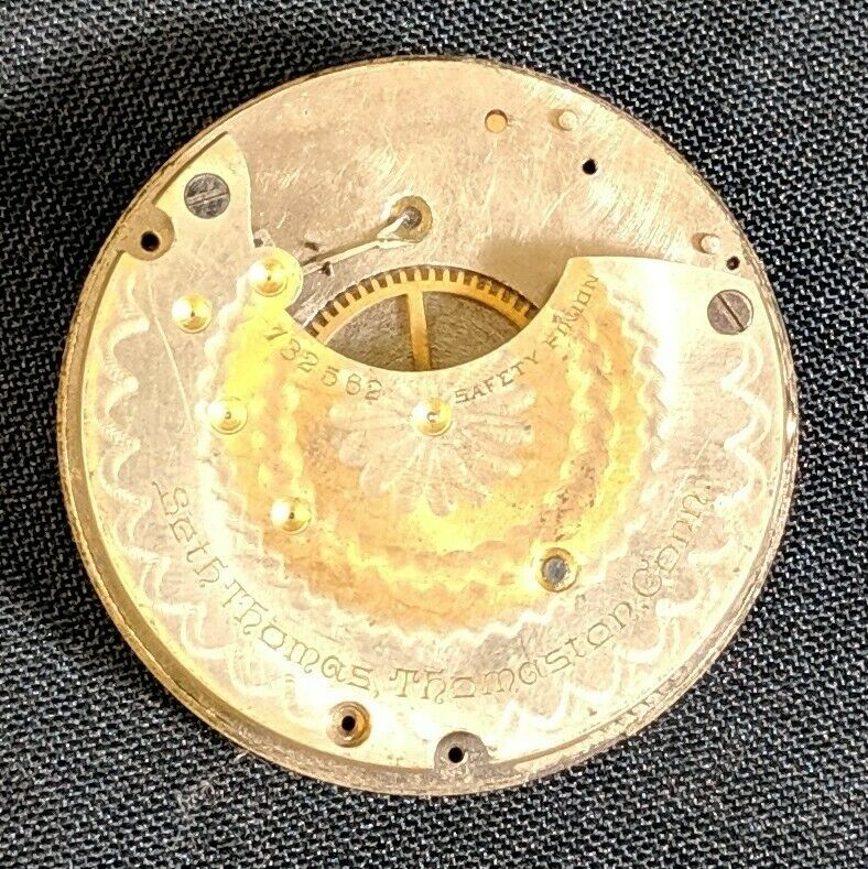 1895 Seth Thomas Pocket Watch Movement 18s Grade 36 New Eagle | Parts 21801 - Image 3