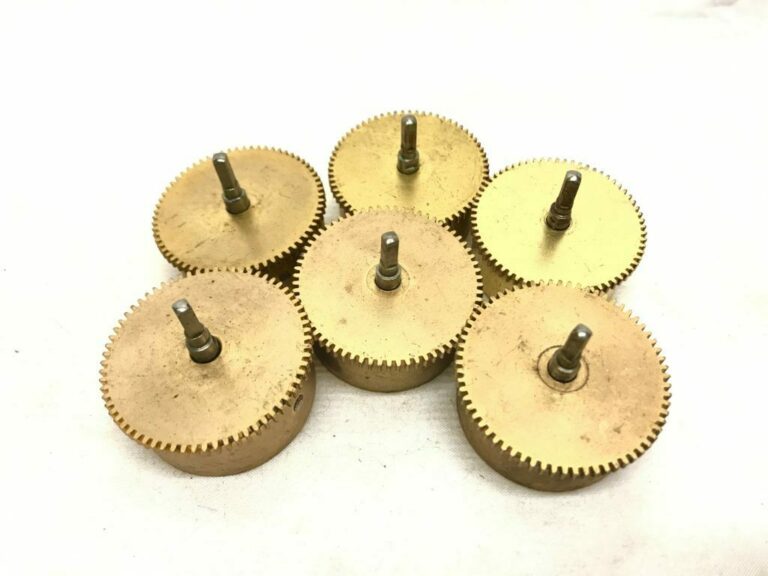 (6) Clock Barrels & Springs for Clock Repair. 41mm Barrel Dia., 67