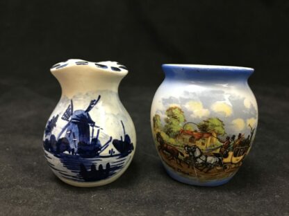 6 Fine China & Pottery Toothpick Holders, Ireland Souvenir, Lefton, Gilded | ... - Image 3
