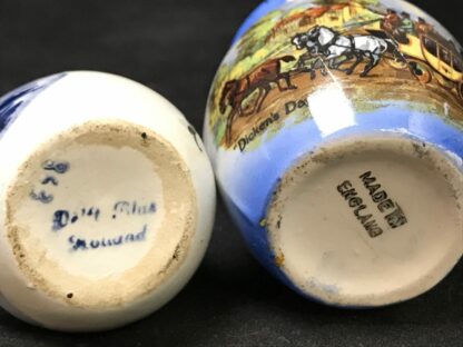 6 Fine China & Pottery Toothpick Holders, Ireland Souvenir, Lefton, Gilded | ... - Image 5