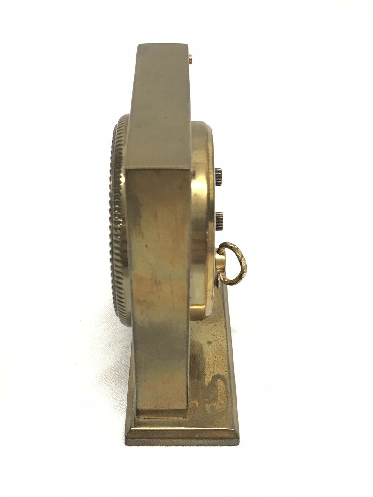 Hamilton 8Day 7 Jewel Brass Alarm Function Desk Clock, Swiss Made ref 20677 Tamarack Shack