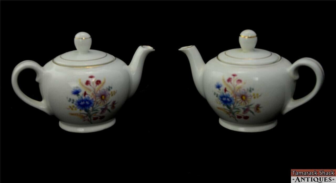 Set-28pc Tea Coffee Pots Cups Arabia Finland China VTG Wild Flowers Sprays Color - Image 13