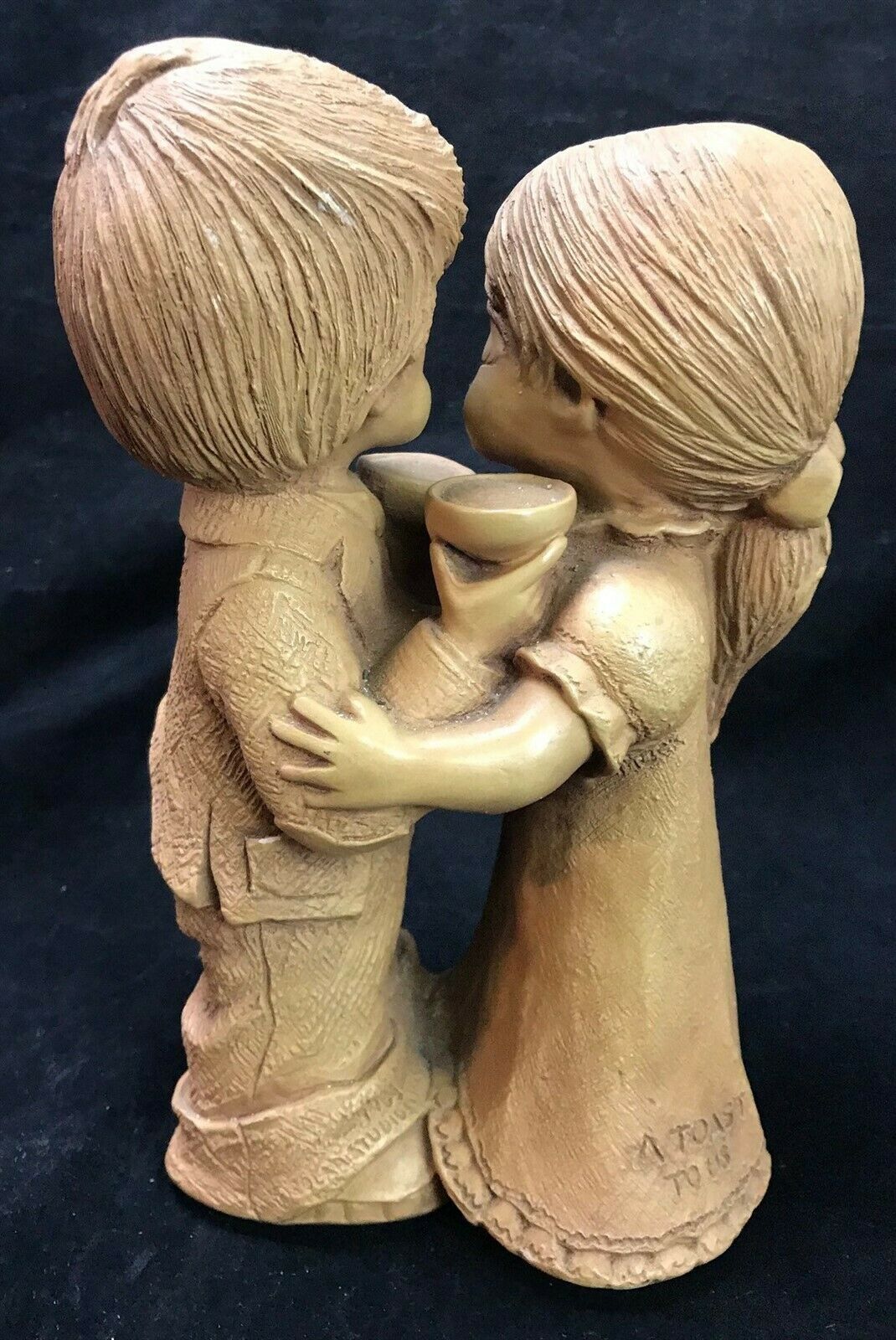 Solar Studios 1983 Artist Signed Bill Mack A Toast to Us Wedding Sculpture 21385 - Image 4